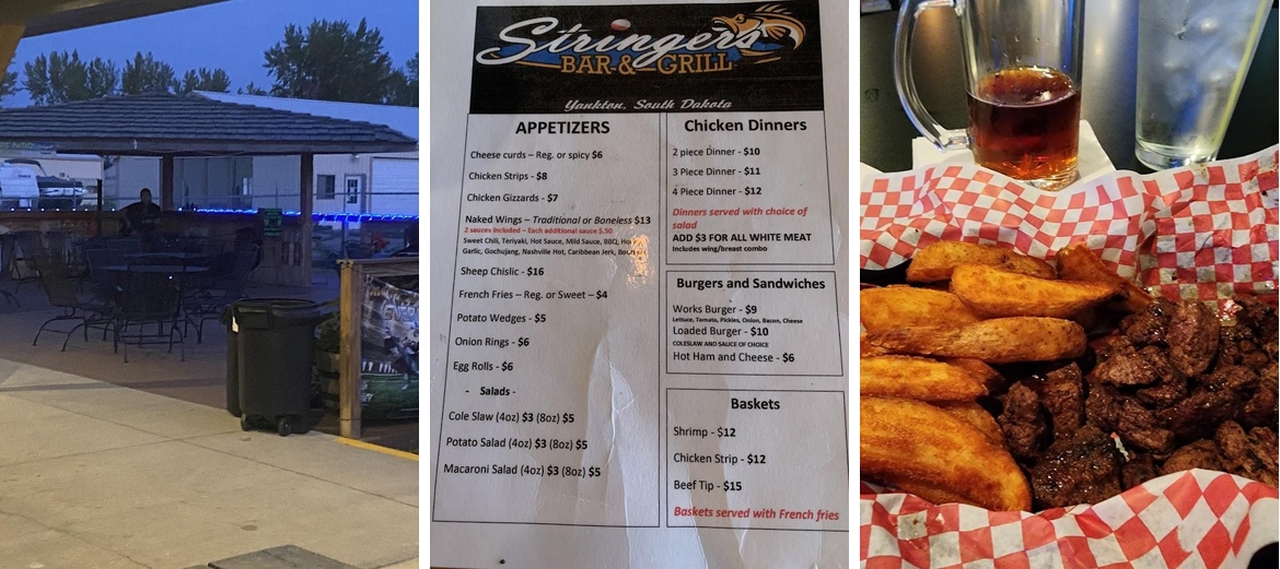 Stringers Bar & Grill Menu